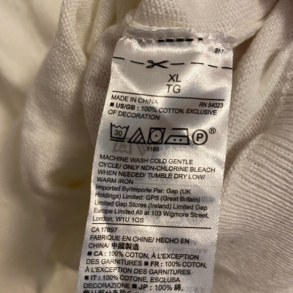 GAP off white Good Vibes sweater - Picture 3 of 3